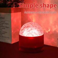 1pc LED Ripple Wave & Aurora Borealis Effect Projection Lamp With Remote Control, Adjustable Color, Bedroom Night Light Projector, Home Theatre, Ceiling Projection For Romantic Ambiance, Multi-Scene Decorative Projection Lamp, Suitable For Holidays - 1 cái - Xem 8