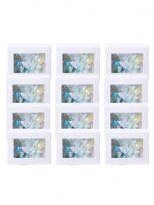 12/6pcs Soap Boxes For Homemade Packaging, Kraft Paper Snack Boxes With Window Display, For Candy, Bread, Soap Making, 3.7 X 2.6 X 1.4 Inches (White) - White - View 10