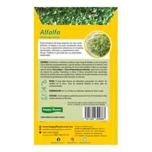 paquete de 6 semillas de alfalfa Happy Flower germinacion garantizada 5 g cada bolsa semillas alfalfa paquete 6 porciones alta calidad garantia germinacion cultivo rapido nutriente para animales germinados aroma fresco ideal para huertos urbanos y proyectos educativos escolares - Amarillo - Ver 3