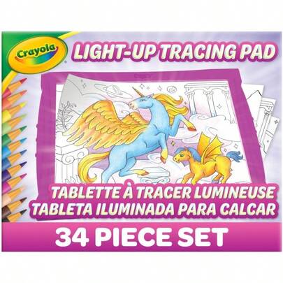 Lightup Tracing Pad Pink Tablet Colouring Board For Light Box With Bright LEDs Easy Tracing With Included Tools