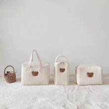 Multi-Functional Small Bear Mommy Bag, Baby Stroller Accessories Storage Pouch - Multicolor - View 6