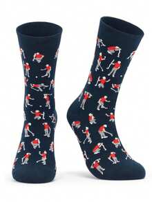 4 Pares de Meias de Golfe Engraçadas - Meias de Bola de Golfe Zangada - Presentes de Golfe Novidade para Homens, Azul Robin, Meias Engraçadas, Presentes de Meias Esportivas para Homens que Têm Tudo, Presentes para Ele, Presentes do Dia dos Namorados