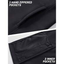 Chaleco Polar con Cremallera Completa de tamao Chaleco de Lana para Mujer - Grande + negro - Ver 1