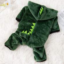 1件宠物秋冬保暖服，小型犬泰迪/贵宾犬服装，四脚套装，宠物圣诞礼物（手工测量可能存在误差。胸围是最重要的尺寸，请测量您爱犬的胸围并据此选择合适的尺码。尺码表仅供参考，并非绝对标准。如果您的爱犬介于两个尺码之间，建议选择较大的尺码。） - 綠色 - 查看 16