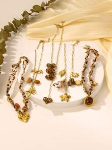 1pc Bohemian Vintage Necklace, Fashion Jewelry Accessory, Chain Jewelry Suitable For Women And Girls To Wear, Perfect For Everyday Wear, Parties, Dates, And Gifting