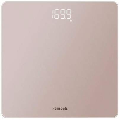 Homebuds Digital Bathroom Scales For Body Weight High Precision Assured By Weight Scale Professional Factory Since 2001 LED Display And StepOn 3*AAA Batteries Included 182kg 400lb Rose Gold