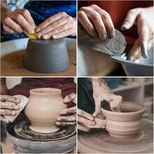 2pcs Pottery Ribs 12.7cm 19.8cm Wooden Clay Ceramic Sculpting Tools Set Finishing Shaping And Smoothing Removing Finger Marks