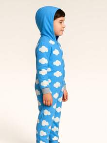 Young Boys Pajamas - Blue - View 3