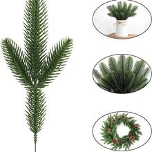 5 قطع من أغصان الصنوبر الاصطناعية لزينة عيد الميلاد، نباتات اصطناعية، أغصان أوكالبتوس مزيفة لباقات الزفاف وديكور المنزل والغرف، ديكور الربيع والصيف