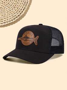 1 pieza Gorra de béisbol unisex con parche, sombrero de golf y pesca de verano de moda para protección solar al aire libre
