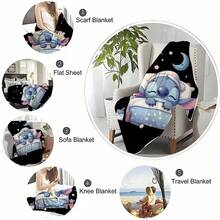 Sleepy Night Flanelldecke - Weiche Ganzjahresdecke mit herzlichen Botschaften, vielseitig einsetzbar für Bett, Sofa, Büro, Geschenk für Frauen &änner, zeitgenössisches Design |  -Themen-Dekor-Decke |   Weihnachtsgeschenk, Schlafscheiben, Schlummerdecke 6.11Y-12