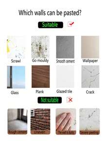 50pcs/9M ² 3D Three-Dimensional White Marble Pattern Imitation Ceramic Tile Gray Self-Adhesive Wall Sticker, Waterproof Vinyl Wall Panel, Easy To Clean And Cut, Covering Ugly Walls, Aluminum-Plastic Panel Wall Sticker, Suitable For Home Decoration - Simple Pasting, Stickers For Living Room, Bedroom, Kitchen And Bathroom, Aluminum-Plastic Panel Wall Sticker - Multicolor - View 8