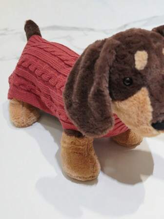 Dachshund Dog Long Sweater, Extended Sweater For Small Cats And Dogs