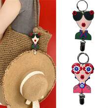 Women's Hat Clip - Cute Design With Chain/Strap, Travel Hat Holder To Prevent Loss, Suitable For Wide Brim Hats - Bag Accessory (Ideal Gift For Women)