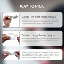 Waterproof Hand Tools Stainless Maintenance Repair Tool 2 In 1 KW1 Hook And Pick Set Precision Pick & Hook Set - Mặc định - Xem 7