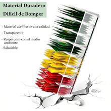 Caja para T con 8 Compartimentos con Tapa Abatible, Organizador de Te para Infusiones, Bolsas de T, Sobres de Caf y Azcar, Porta Te de Acrilico para Nevera, Armario, Despensa, Encimeras de Cocina - sin tapa - Ver 5