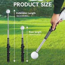 Retractable Swing Training Aid - Swing Trainer, Portable Grip Trainer Indoor Outdoor Practice, Improving Strength - 右手高爾夫揮桿訓練器 - 查看 6