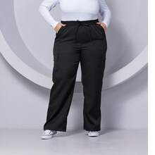 Plus Size Pants - Black - View 1