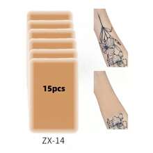 3/5/15/25/40片纹身遮盖贴，无香型，隐形防水，轻便，外观自然，无需电池，无需电力即可使用，用于遮盖纹身和疤痕 - 杏色 - 查看 14