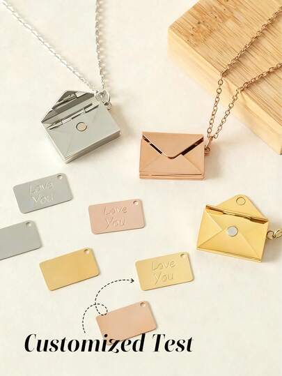 1pc Customizable Stainless Steel Necklace Pendant – A Personalized Jewelry Piece Ideal For Gifting To Friends, Featuring Stylish Engraved Designs. Available In Three Elegant Finishes: Silver, Gold, And Rose Gold, It Embodies A Versatile Blend Of Fashion-Forward Flair, Vibrant Charm, Vintage Allure, And Minimalist Elegance. Suitable For Both Men And Women, It Complements Casual Everyday Wear Effortlessly