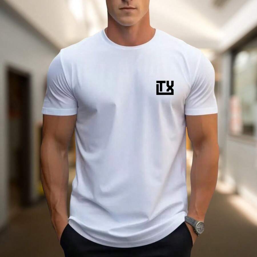 Camiseta TXC Mascuina Casual - Branco - Visão 1