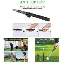 Retractable Swing Training Aid - Swing Trainer, Portable Grip Trainer Indoor Outdoor Practice, Improving Strength - 右手高爾夫揮桿訓練器 - 查看 1