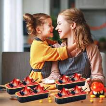 100Pcs Moldes para Hornear, Moldes de Aluminio con Cucharas y Tapas para Pan, Pastel, Brownies Hornear - 50 - Ver 7