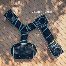 INTURN Cat Furniture Tent For Indoor And Outdoor Playpen Portable Cat Tunnels Outdoor Kennel 2 Cube + Tunnel - 2CubeTunnel - View 4