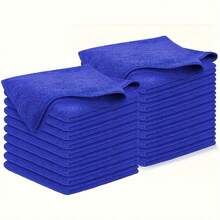 5pcs Microfiber Towels - Absorbent, Quick Drying For Kitchen, Car, Desktop - Soft, Durable And Easy To Clean, Multipurpose, For Spills, Dust, Etc., Kitchen Cleaning Towels, Compact Storage, Highly Absorbent Fabric - Màu xanh lam - Xem 7