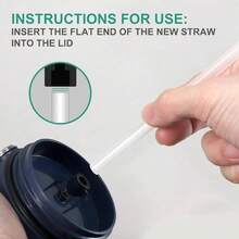 8 Pack Straws IceFlow Stainless Steel Tumbler, Reusable Straws - Trong sáng - Xem 5
