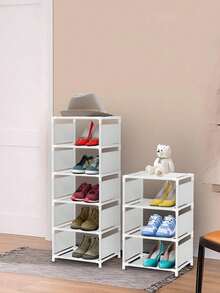 1PC 4/5/6/7/8Tier,Shoe Rack Shoe Organizer, Adjustable Rack Sturdy Easy To Assemble Narrow Shoe Shelf For Closet Entryway Hallway Balcony - Multicolor - View 6