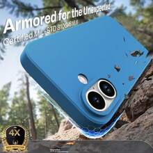 适用于三星 Galaxy S25 Ultra 和 13/16 Pro Max/11 的液态硅胶手机壳，也适用于 A06/A16/A26/A36/A56/A15/A35/A55 等型号。 - 藍色 - 查看 4