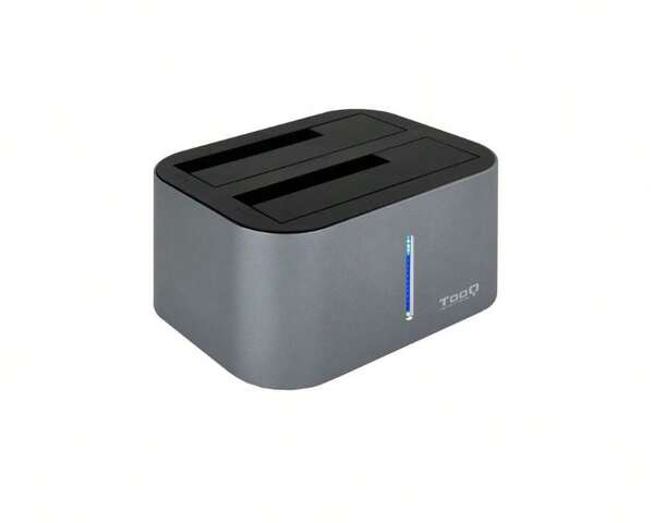 TOOQ TQDS-805G – Podwójna stacja dokująca SATA z zatokami 2,5" i 3,5", USB 3.0 / USB 3.1 Gen1, kompatybilna z USB 2.0, funkcja klonowania offline, kolor szary