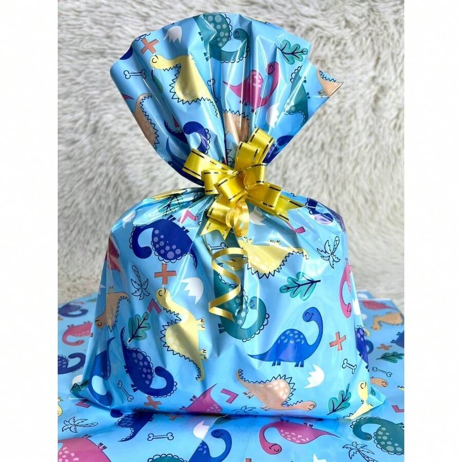 Metallic Gift Bags 30x45 With 50 Units For Children - Dino Color 30x45 - View 1