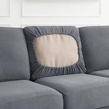 CHUN YI Juego de Fundas de Sofá Elásticas de 7 Piezas, Funda de Sofá de 3 Plazas con Tres Respaldos Separados y Cojines con Bandas Elásticas, Tela Jacquard de Spandex (Tamaño Grande, Gris Claro) -  China - Gris Claro - Ver 6
