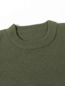 Autumn/Winter Unisex Street Style Minimalist Long Sleeve Crew Neck Pullover Sweater With Fringe & Distressed Details, Loose & Comfortable