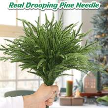 3/10/20/50 buc, decorațiuni de Crăciun, plante artificiale, cadouri de Ziua Îndrăgostiților, plante artificiale DIY, decorațiuni pentru centre de nuntă, decorațiuni florale, decorare cameră de acasă pentru aranjament floral, centre de masă și decorațiuni de petrecere, flori, crengi de pin, decorațiuni pentru brad de Crăciun