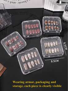 11-częściowy przezroczysty schowek na kosmetyki do pielęgnacji paznokci, schowek na biżuterię, schowek na biżuterię, stojak ekspozycyjny na kosmetyki do pielęgnacji paznokci, przenośny schowek odporny na kurz i wilgoć