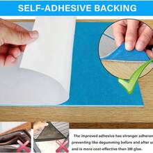 240*45cm EVA Foam Imitation Teak Ship Anti Slip Self-Adhesive Marine Deck Floor Mat DIY For Boat Yacht Anti UV Shock Absorption Carpet Flooring - Gray Blue - View 3