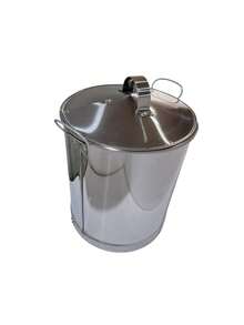 Juego de 3 Vaporeras Acero Inoxidable 25 + 35 + 45L / Ideal para tú Negocio y Comida Tradicional / Alta Durabilidad y Gran Capacidad - Plateado - Ver 2