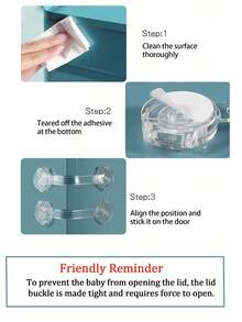 8 قطع / 5 قطع / 15 قطع قفل أطفال متعدد الوظائف مزدوج الفتح لخزانة الطفل والثلاجة والنافذة والباب والفريزر والخزانة، قفل غير مرئي لحماية الأطفال من الانحشار