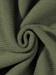 Autumn/Winter Unisex Street Style Minimalist Long Sleeve Crew Neck Pullover Sweater With Fringe & Distressed Details, Loose & Comfortable