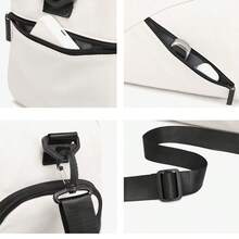 Nouveau sac de voyage , unisexe et polyvalent, grande capacité avec compartiment à chaussures, fabriqué dans un tissu de haute qualité, durable et offrant une bonne intimité, confortable à porter - convient pour le yoga, la natation, le fitness ; peut être utilisé comme sac de sport et sac de voyage - Noir - Voir 4