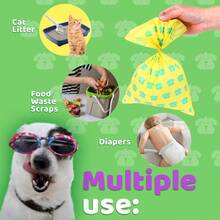 OOPS Compostable Dog Poop Bags Certified Compostable Unscented 360 Counts 24 Rolls Pet Waste Bags Strong Extra Thick Leak Proof Poo Bag Rolls For Dogs And Cats 22 X 33 CM Yellow Green