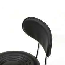 Stool With Wheels, Esthetician Lash Tech Pedicure Chair, Portable Office Rolling Adjustable Stool, Massage Swivel Salon Stools, Nail Salon Chairs For Tattoo Facial Spa (Black) - 黑色 - 查看 4
