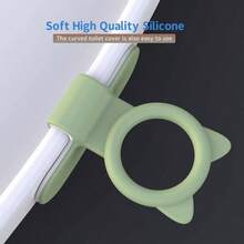 Elevador de asiento de inodoro, elevador de cubierta de inodoro, de asiento de inodoro, elevador de tapa de inodoro, evita tocar la funda de inodoro, accesorios de bao para el hogar - negro, blanco, verde, rosa, gris - Ver 5