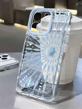 1 st. blått, transparent telefonskal med design mot radioaktiv energi, heltäckande, precisa utskärningar, fallskydd, kompatibelt med 16, lämpligt för iPhone 13, 11, 12, 14, 15, 7/8 X XR XSMAX PRO PLUS PROMAX MINI 17/17pro/Air/17Promax, S25/25ULTRA/S24ULTRA