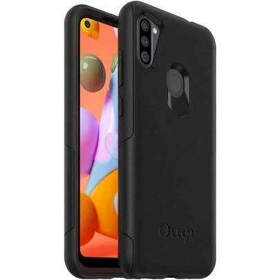 Galaxy A11 Commuter Series Lite Case Black Slim And Tough PocketFriendly With Open Access To Ports And Speakers Port Covers