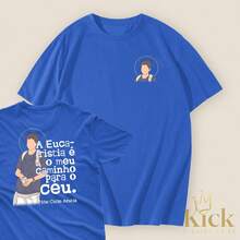 T-Shirt Path To Heaven - Carlo Acutis Unisex Shirt 100% Cotton - Màu xanh lam - Xem 1