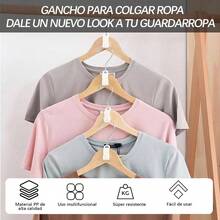 Piezas Clothes Hanger Connector Hooks, Ganchos de Conexin para Colgar Ropa, Organizador de Clset Colgante para Ahorrar Espacio, Adecuado para Ahorrar Espacio en el Armario. - BLANCO - Ver 3